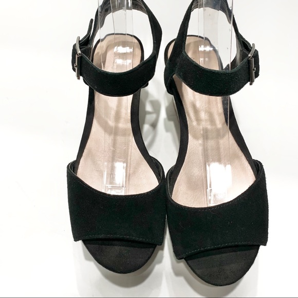 ANDRE ANIMAL PRINT SUEDE PLATFORM SANDALS - Picture 14 of 16